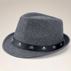 Warm Woolen Wide Brim Fedora Hat for Party