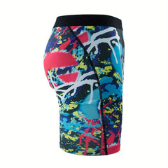 Graffiti Pattern Men's High Stretch Boxers for Active Men