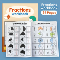 Math Practice Worksheets for Kids Learning Fractions