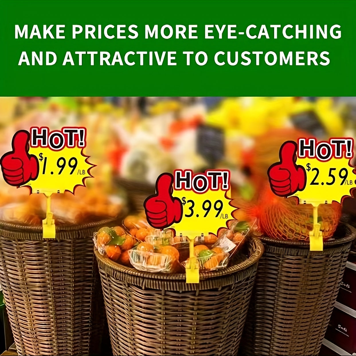10pcs Hanging Signs for Promotional Labels in Stores