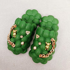 10pcs Golden Shoe Accessories Set