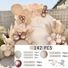 142pcs Rose Balloon Garland for Events