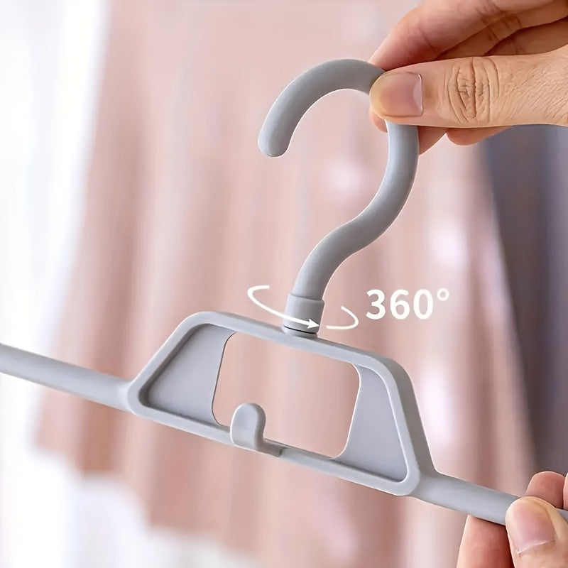 5pcs Clothes Hanger Clip Non-slip Hanging Rack Trouser Hanger Stack