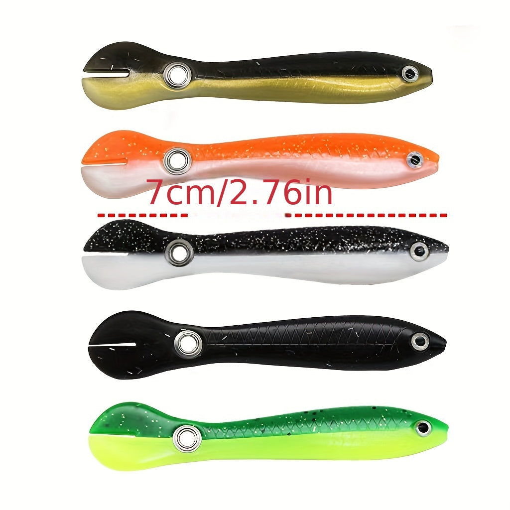 5pcs Bionic Fishing Lure Soft Lure Freshwater Saltwater Tackle