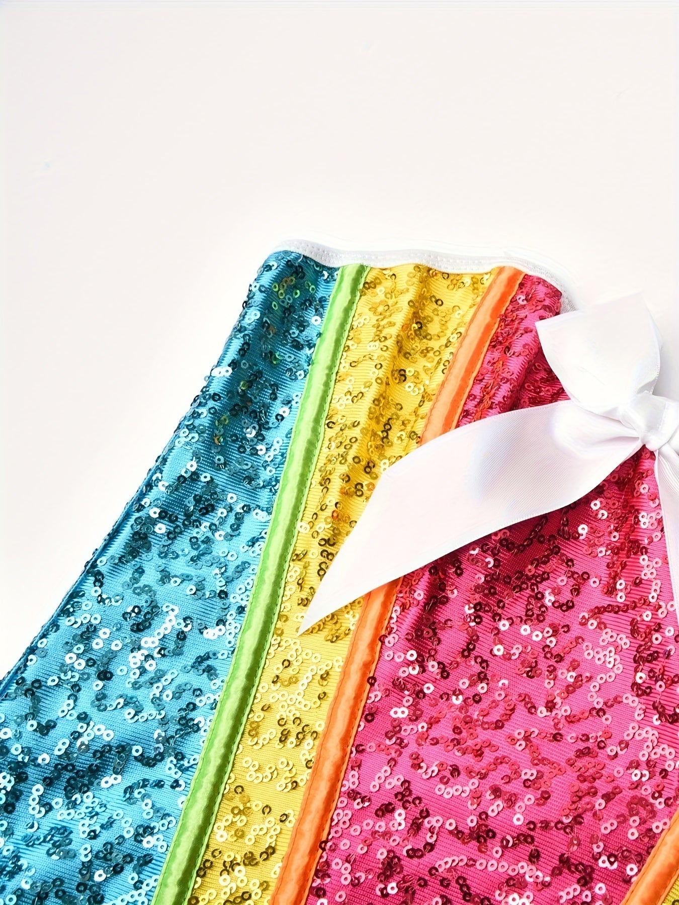 Sequin Strapless Corset Bustier Tummy Control Body Shaper