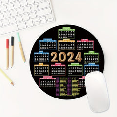 Round Mouse Pad Calendar Design for Women and Girls