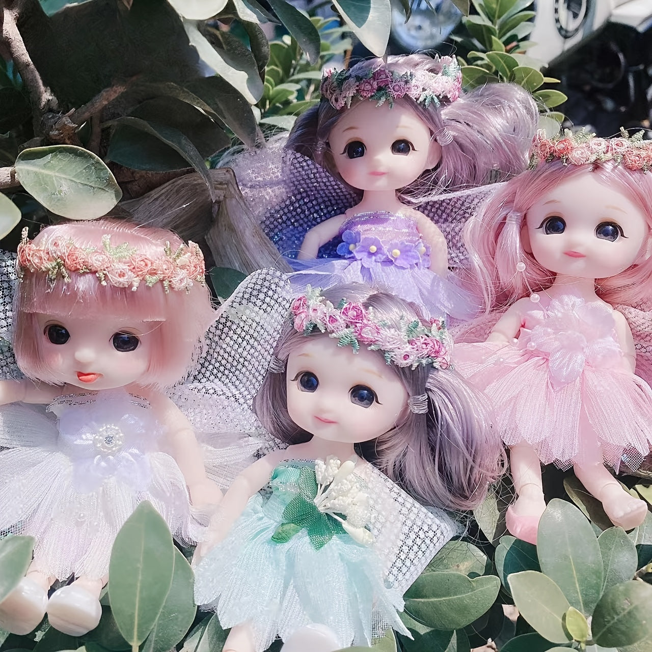 Flower Fairy Doll Wings BJD Doll Little Princess Toy Doll Hand Gift