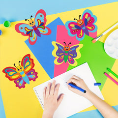 Set of 16 DIY Butterfly Ornaments for Expressive Facial Decor