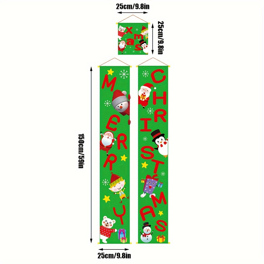 1pc Christmas Banner Hanging Decorations Holiday Decor