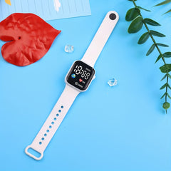 Unisex Light Digital Watch with Adjustable Strap Illuminated Display