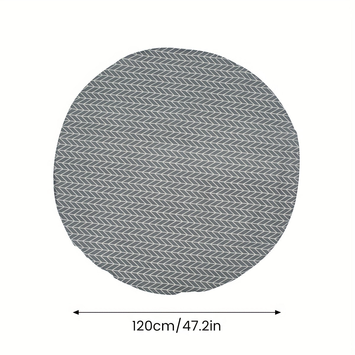 Washable Decorative Tablecloth for Indoor/Outdoor Use - Gray - 119x149