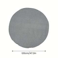 Washable Decorative Tablecloth for Indoor/Outdoor Use - Gray - 119x149