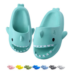 Boys Girls Shark Slippers Anti Slip Soft Soled Quick Dry Slide