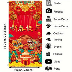 Chinese Year Door Banner Dragon Year Spring Decoration Supplies