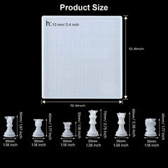 Chess Molds For Resin Casting with Full Size Board