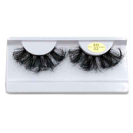 25mm Dramatic Faux Mink Lashes - Volume Long Fluffy Natural