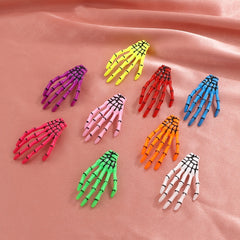 Gothic Skull Hand Bone Hair Clip Blood Skull Hair Clip 1pc
