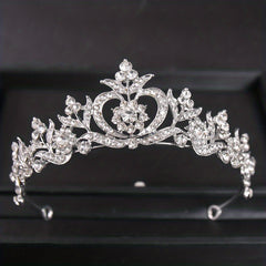 Girls Rhinestone Princess Crown Hair Accessories for Party