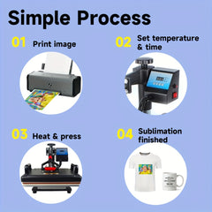 Sublimation Paper A4 Easy Transfer DIY Print T shirts Mugs Phone Cases