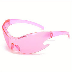 Y2K Holographic Wrap Around Sunglasses UV400