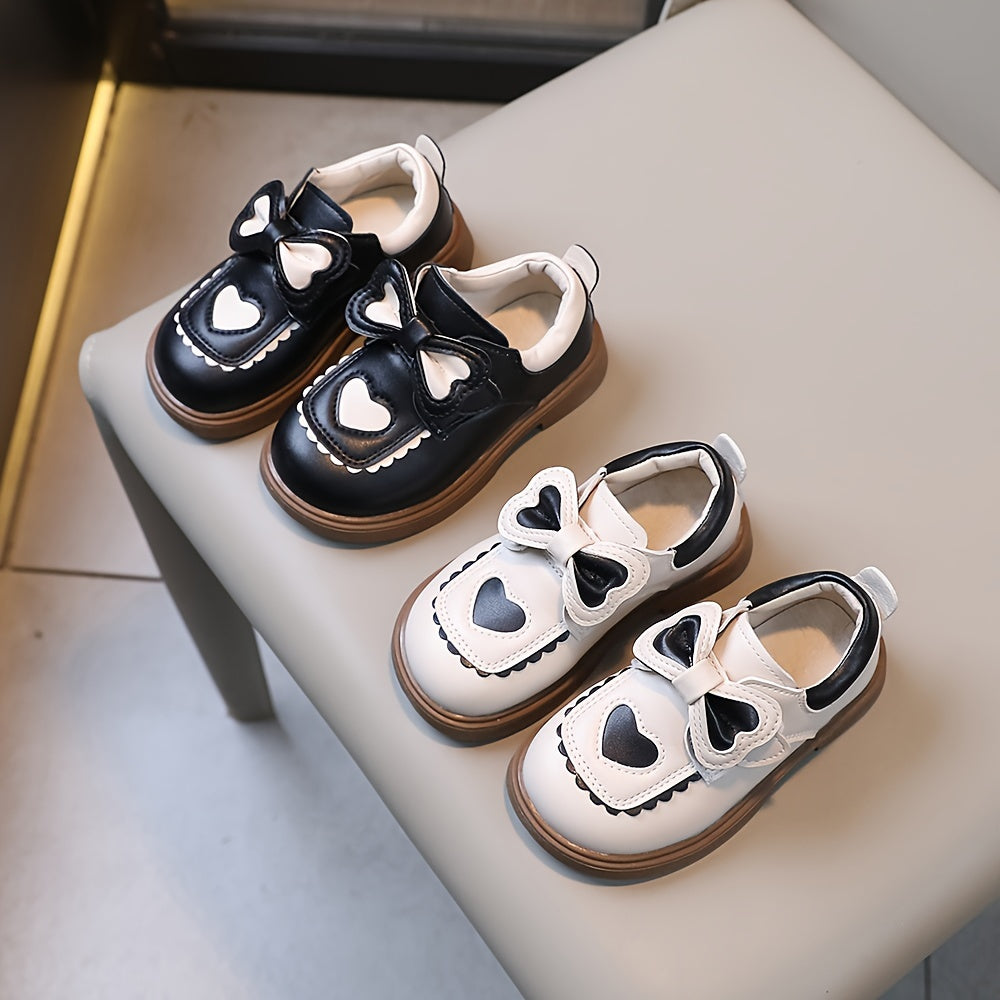 Girls' Bowknot Flat Shoes, Comfortable Non-slip Walking Shoes