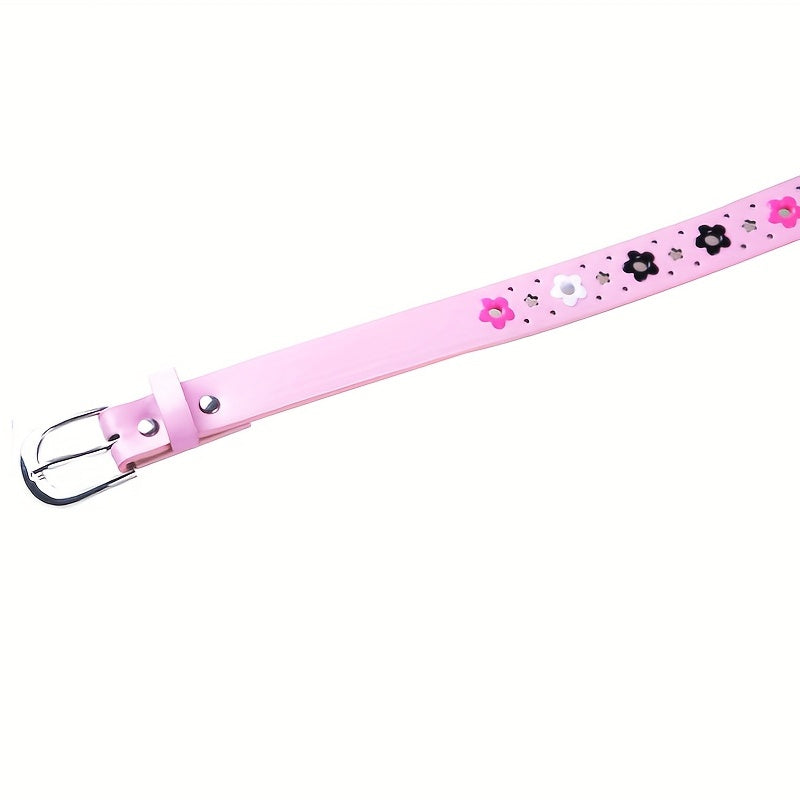 Floral Pattern Buckle Belt for Girls and Boys