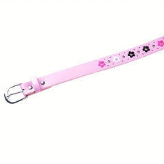 Floral Pattern Buckle Belt for Girls and Boys