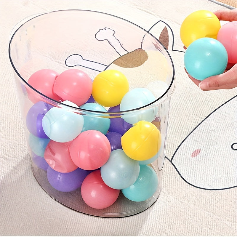 Transparent Toy Storage Stool Creative Organizer