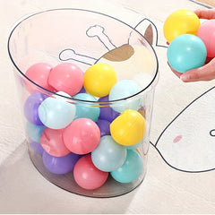 Transparent Toy Storage Stool Creative Organizer