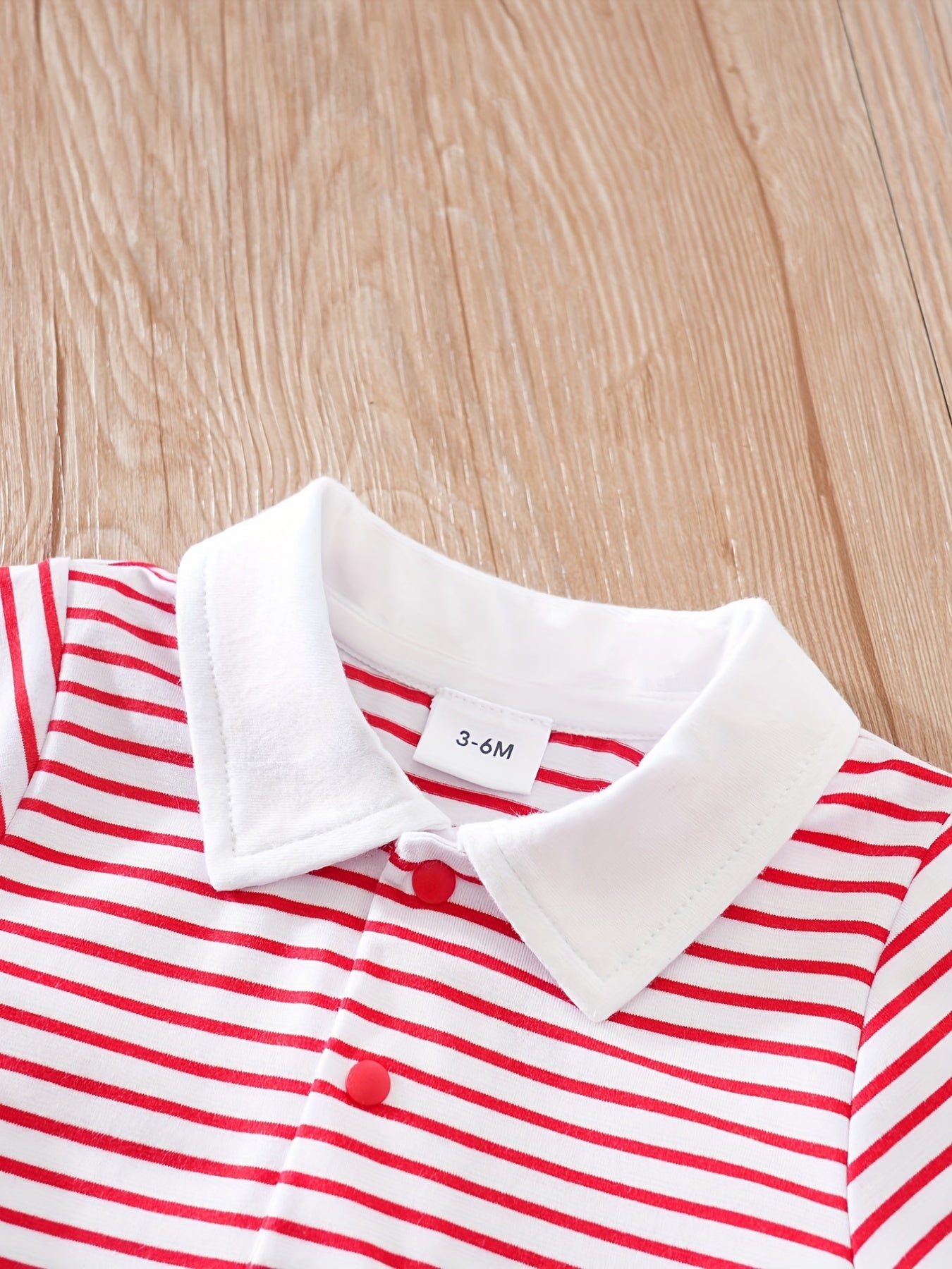 Baby Boys Whale Graphic Striped Romper Jumpsuit Clothes