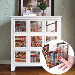 10pcs Moroccan Retro Ceramic Tiles - Self-adhesive Wallpaper