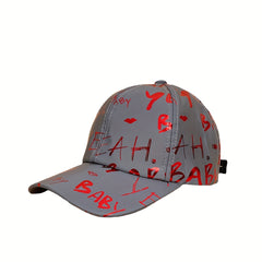 Hip Hop Graffiti Baseball Cap Solid Fluorescent Print Sunscreen Sports Hat