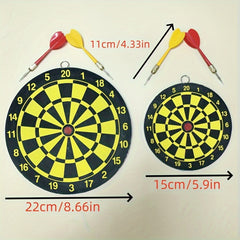 2-Sided Dart Board Set with 2 Darts
