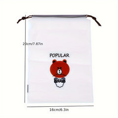 Portable Shoe Drawstring Storage Bag Dust Proof Shoe Packing Bag