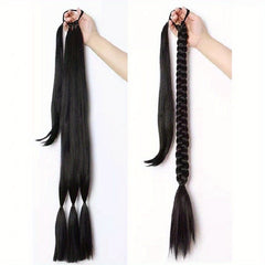 Long Straight Ponytail Hair Extension with Hair Tie