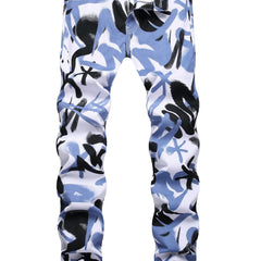 Slim Fit Street Style Stretch Denim Jeans Men