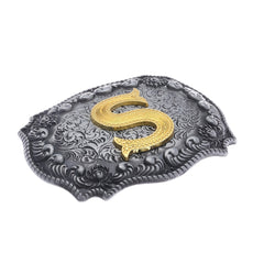 Western Cowboy Letter S Belt Buckle Personalised Casual