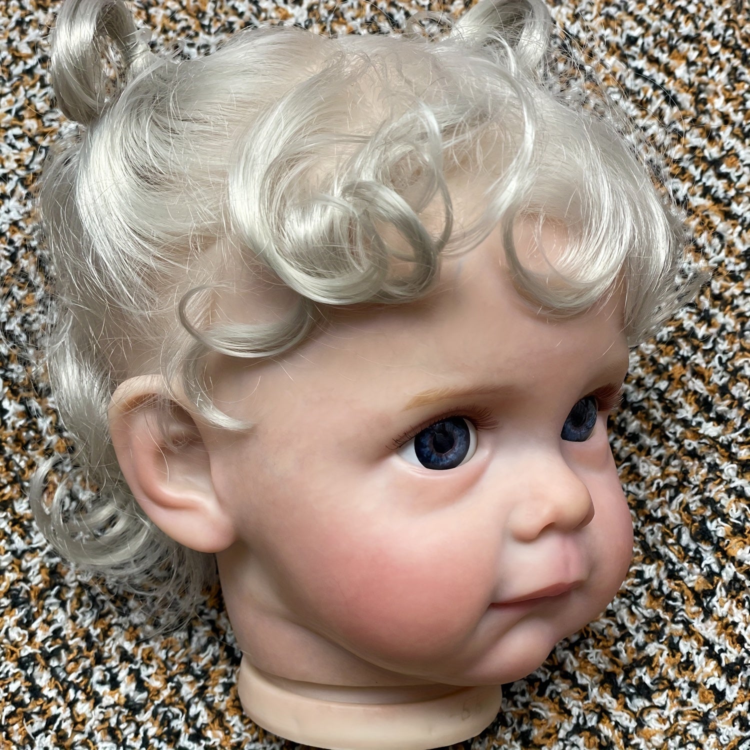 DIY Unassembled Reborn Doll Kit with Rooted Hair & 3D Painted Skin