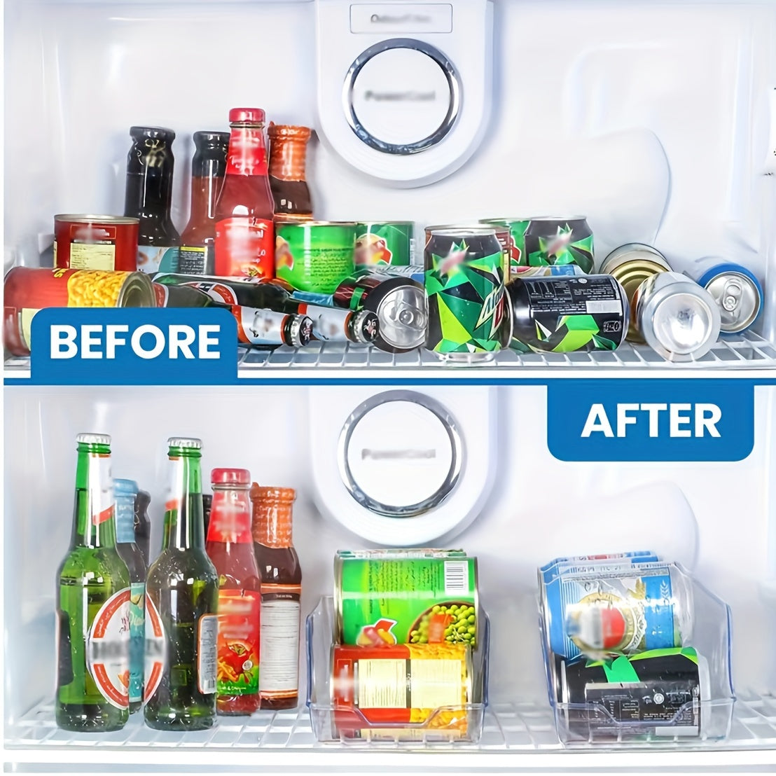 Refrigerator Storage Box Kitchen Storage Rack Beverage Storage Rack