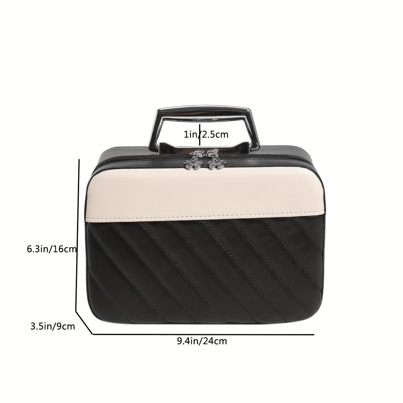 Cosmetic Box Bag PU Leather Makeup Storage Organizer With Mirror