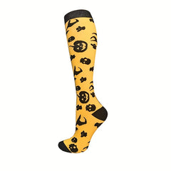 5 Pairs of Fun Halloween Compression Socks for Sport and Dressing Up