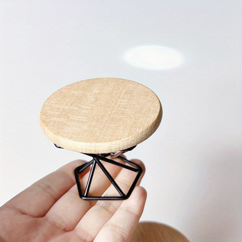 1:12 Dollhouse Furniture Set Tea Table & Armchair Micro Scene Decor