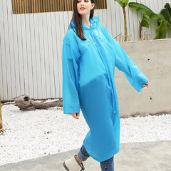 Hooded Rain Ponchos for Adults and Kids - Waterproof Coats