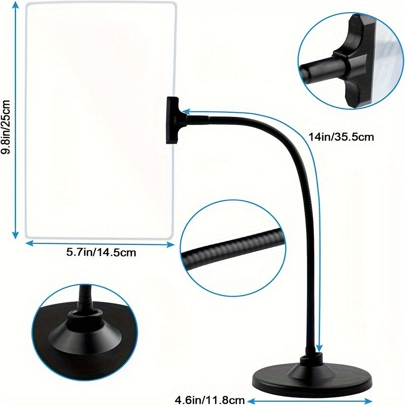 Large Hands-Free Floor Magnifying Glass for Reading Painting Sewing Mobile