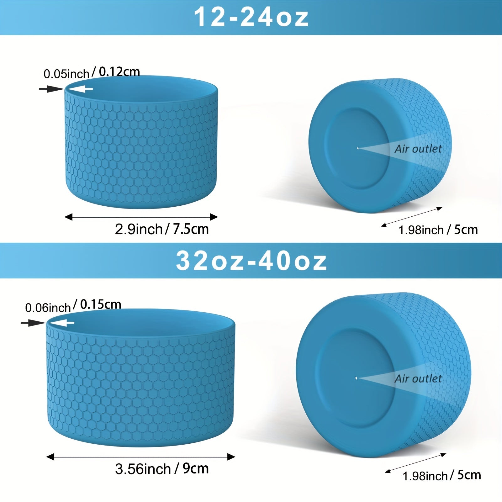 Silicone Water Bottle Boot Protector - Grips and Protects Your Bottle