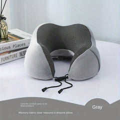 Slow Rebound Travel Pillow U shaped Headrest Neck Support Pillow Nap Pillow