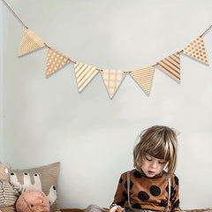 Wooden Sleeping Bag Wall Boho Decor Reusable Eco Friendly Banner Nursery