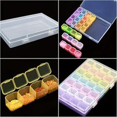 DIY Diamond Storage Box 28 56 Grids Plastic Beaded Organizer