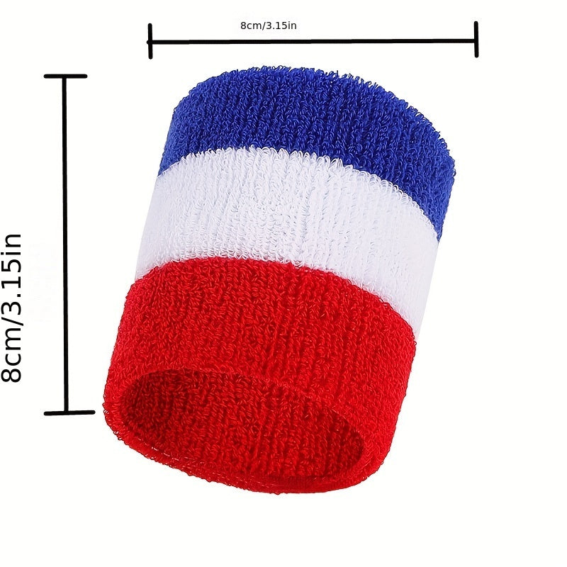 Colorful Towel Wristband Matching Sweat Absorption Anti Sprain for Sports