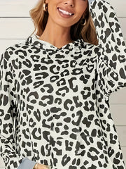 Leopard Hoodie & Joggers Two Piece Set